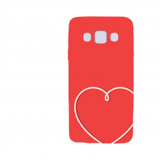 Силиконов гръб - 3d за Samsung Galaxy A3 - valentine