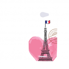 Силиконов гръб - 3d за HTC Desire 516 - paris3-sized
