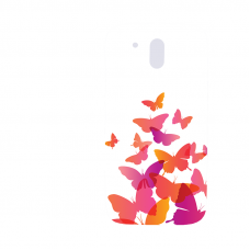 Силиконов гръб - 3d за HTC Desire 526 - Butterflies