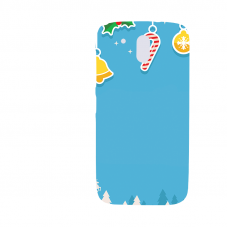 Силиконов гръб - 3d за HTC Desire 526 - christmas5