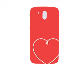 Силиконов гръб - 3d за HTC Desire 526 - valentine
