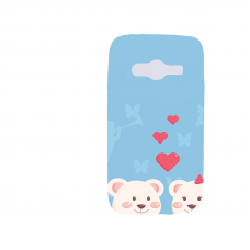 Силиконов гръб - 3d за Samsung Galaxy Ace 4 - valentine6