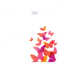 Силиконов гръб - 3d за Apple iPhone 4/4S - Butterflies