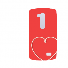 Силиконов гръб - 3d за LG Fino - valentine
