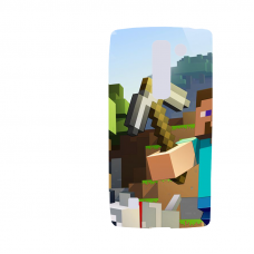 Силиконов гръб за LG Spirit - minecraft