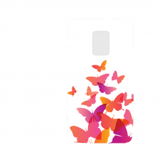 Силиконов гръб - 3d за Samsung Galaxy Note 4 - Butterflies