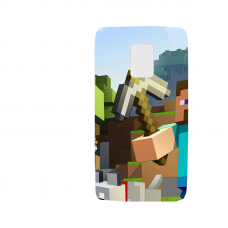 Силиконов гръб за Samsung Galaxy Note 4 - minecraft