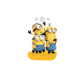 Силиконов гръб - 3d за Samsung Xcover 3 - minion3