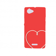 Силиконов гръб - 3d за Sony Xperia L - valentine