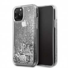 Гръб Original GUESS - Apple iPhone 11 Pro - transparent glitter silver