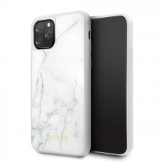 Гръб Original GUESS - Apple iPhone 11 Pro Max - white marble 2