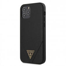 Гръб Original GUESS - Apple iPhone 12 Pro Max - black triangle GUESS small 
