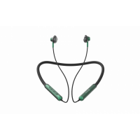 Слушалки DEVIA Smart Series Silicone Neckband Headset Черно и Зелено