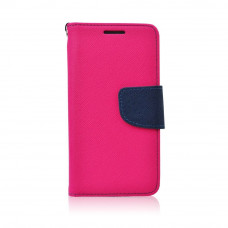 Калъф Fancy Book - Apple iPhone 5SE розов-син