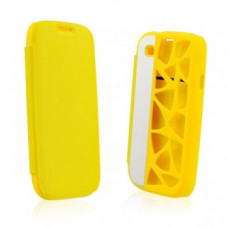 Калъф Flip Cover Water Cube за Samsugn I9300 Galaxy S3 жълт