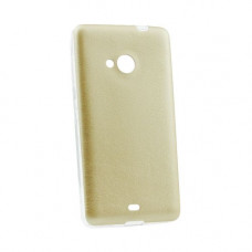 Кожен гръб за Samsung Galaxy J1 Jelly Case Leather Gold