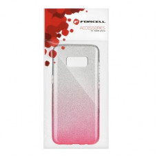 Гръб Forcell SHINING - Samsung Galaxy A6 прозрачен-розов