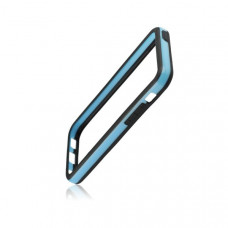Силиконов bumper за Apple iPhone 5S син-черен