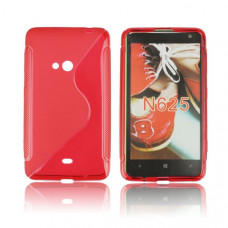 Силиконов калъф-гръб за Nokia Lumia 625 червен