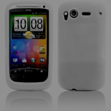 Силиконов калъф/ TPU гръб за HTC Desire S бял