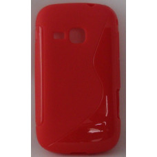 Силиконов калъф-гръб за Samsung S6500 Galaxy mini 2 червен
