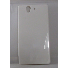 Силиконов калъф-гръб за Sony Xperia J бял