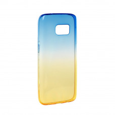 Гръб FORCELL OMBRE за Samsung Galaxy S8 син-златен