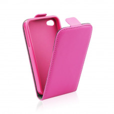 Кожени калъфи тефтер със силиконова рамка за IPhone 6 Plus розов