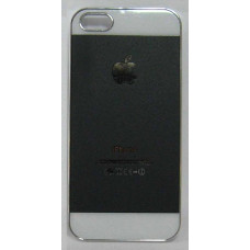 PVC-пластмасов калъф за Apple iPhone 5 унивесален черно-бял