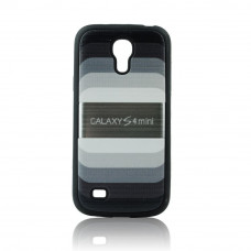 Силиконов гръб черен-дъга за Samsung Galaxy S4 mini
