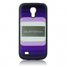 Силиконов гръб лилав-дъга за Samsung Galaxy S4 mini