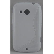 Силиконов калъф-гръб за HTC Desire C бял