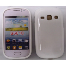 Силиконов калъф-гръб за Samsung S6810 Galaxy Fame бял