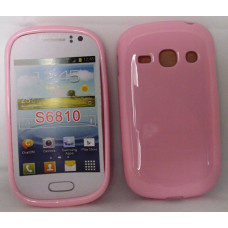 Силиконов калъф-гръб за Samsung S6810 Galaxy Fame розов