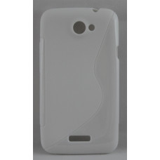 Силиконов калъф-гръб за HTC Desire X бял